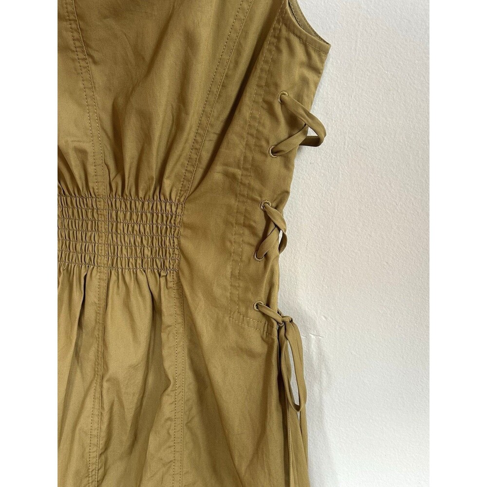 Derek Lam 10 Crosby Women's Sz 2 Amber Green Serena Side Lace Up Mini Dress NEW - Picture 4 of 8